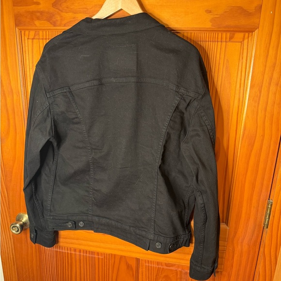 NWOT Levi's Men's L Black Denim Jacket - Picture 2 of 12